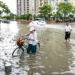 Strong winds and rain from Typhoon Bavi affect eastern China after landfall. - Jiang Han/Xinhua via AP