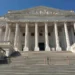 Facade of the U.S. Senate chamber at the United States Capitol in Washington, D.C.