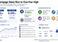 Business dashboard showing U.S. mortgage rates, Treasury yields, housing market indicators, affordability data, and mortgage rate trends as of July 31, 2025.