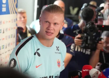Erling Haaland prepares for Norway's World Cup quarterfinal against England in Miami - AP Photo/Marta Lavander