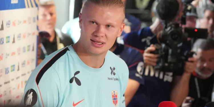 Erling Haaland prepares for Norway's World Cup quarterfinal against England in Miami - AP Photo/Marta Lavander