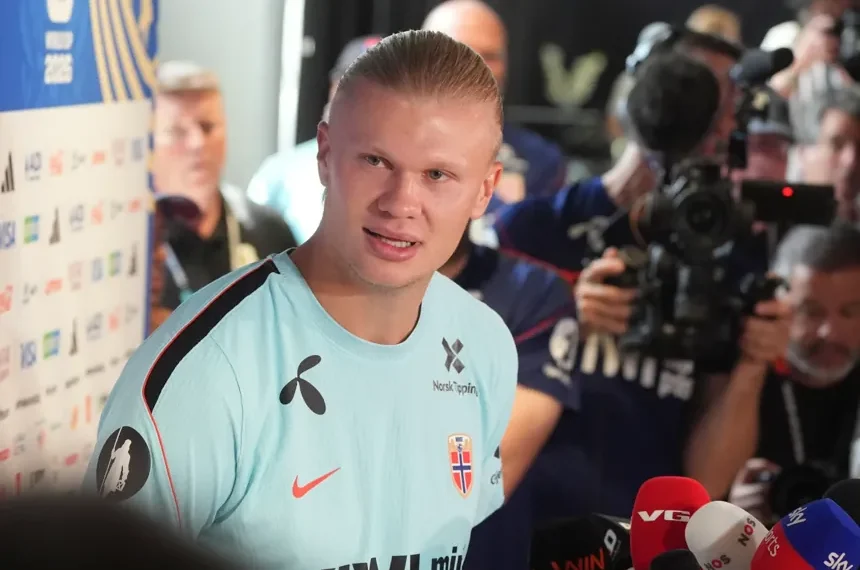 Erling Haaland prepares for Norway's World Cup quarterfinal against England in Miami - AP Photo/Marta Lavander
