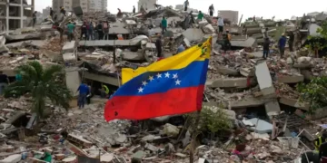 Earthquake-damaged homes line Venezuela's Caribbean coast after the disaster. - AP Photo/Ariana Cubillos