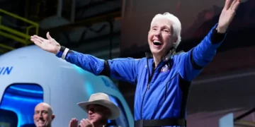 Wally Funk, pioneering pilot and the oldest woman to travel into space aboard Blue Origin. - AP Photo/Tony Gutierrez, File