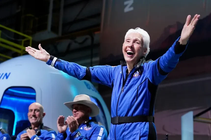 Wally Funk, pioneering pilot and the oldest woman to travel into space aboard Blue Origin. - AP Photo/Tony Gutierrez, File