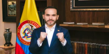 Abelardo de la Espriella, Colombian presidential candidate, poses for an official campaign portrait in 2026.