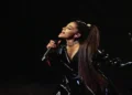 Ariana Grande performs on stage during the Dangerous Woman Tour at SNHU Arena in Manchester, New Hampshire.