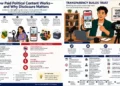 Editorial graphic explaining California rules for paid political content, disclosure requirements, campaign influence, and voter transparency.