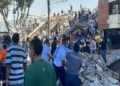 Colombia earthquake response showing damage and emergency conditions following the magnitude 7.4 earthquake in Chocó.