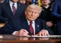 President Donald Trump speaks at an event highlighting coal miners and the U.S. coal industry during a White House initiative in 2026.