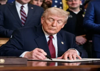 President Donald Trump speaks at an event highlighting coal miners and the U.S. coal industry during a White House initiative in 2026.