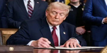 President Donald Trump speaks at an event highlighting coal miners and the U.S. coal industry during a White House initiative in 2026.