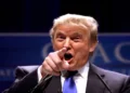 Donald Trump speaks at the Conservative Political Action Conference in Washington, D.C., in 2011 during a political address.