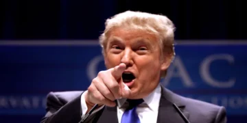 Donald Trump speaks at the Conservative Political Action Conference in Washington, D.C., in 2011 during a political address.