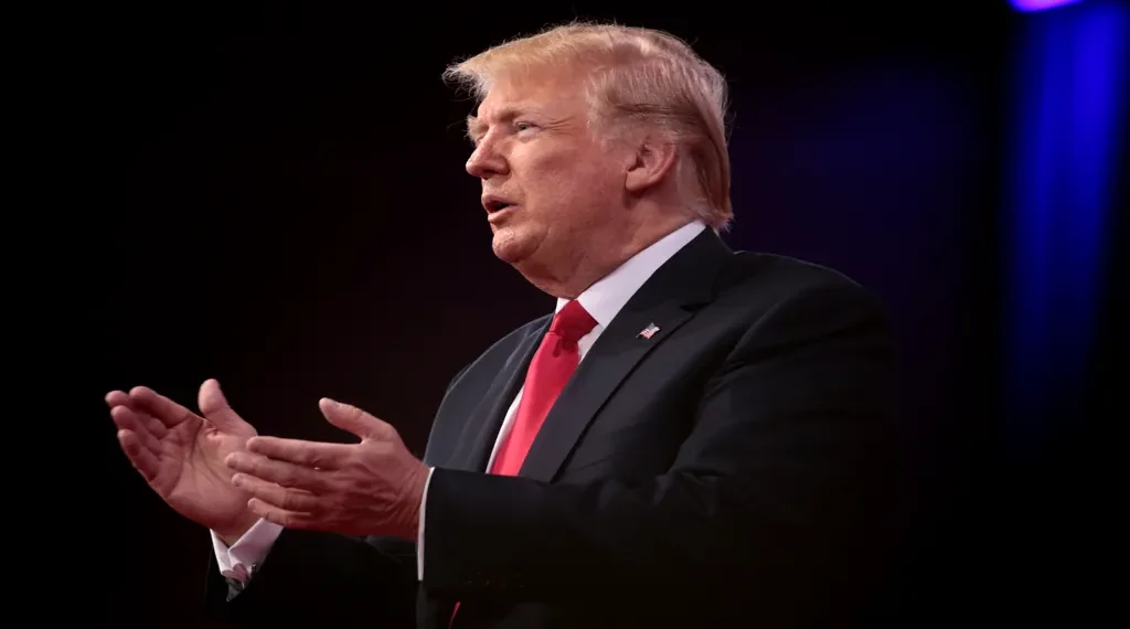 Donald Trump speaks at the Conservative Political Action Conference in National Harbor, Maryland, on February 23, 2018.