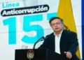 Colombian President Gustavo Petro speaks during a security meeting in Tibú, Norte de Santander, Colombia, in January 2025.