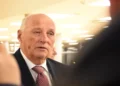 King Harald V of Norway poses for a portrait in 2021, photographed by Sámediggi - Sametinget.