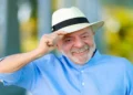Brazilian President Luiz Inácio Lula da Silva at the Palácio da Alvorada in Brasília during an official appearance.