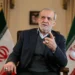 Iranian President Masoud Pezeshkian speaks during an interview recorded for the official Khamenei.ir website in 2025.