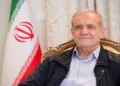 Iranian President Masoud Pezeshkian speaks during an interview with Khamenei.ir in 2024.