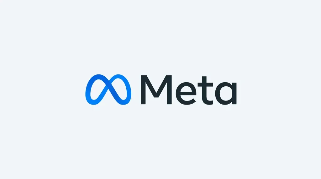 Official Meta company logo displayed on a white background, representing the parent company of Facebook, Instagram, WhatsApp, Messenger, and Threads.