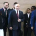 Russian President Vladimir Putin stands with Indian Prime Minister Narendra Modi and Chinese leader Xi Jinping before a BRICS Summit meeting.