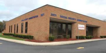 Social Security Administration offices at 3971 South Research Park Drive in Ann Arbor, Michigan.