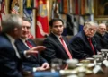 U.S. President Donald Trump chairs a Cabinet meeting with administration officials in the Cabinet Room at the White House on Jan. 29, 2026.