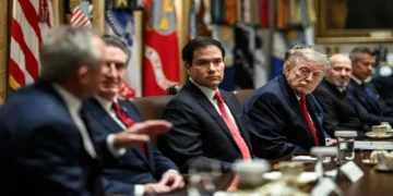 U.S. President Donald Trump chairs a Cabinet meeting with administration officials in the Cabinet Room at the White House on Jan. 29, 2026.