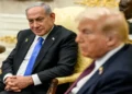 U.S. President Donald Trump meets Israeli Prime Minister Benjamin Netanyahu in the Oval Office to discuss a Gaza peace plan.