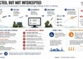 Editorial explainer showing how Ukraine detects, tracks and engages incoming missiles, and why some threats evade interception.