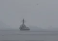 U.S. Navy guided-missile destroyers conduct mine clearance operations in the Strait of Hormuz as U.S. Central Command begins a maritime security mission in April 2026.