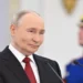 Russian President Vladimir Putin attends a ceremony presenting Hero of Labour medals and state awards in Russia.