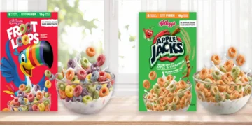 WK Kellogg cereal products featured in the company’s announcement about removing artificial colors from all cereals by the end of 2026.