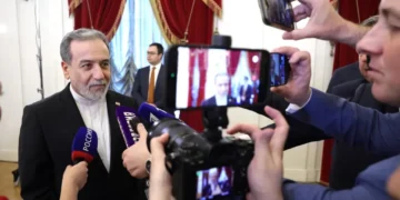 Iranian Foreign Minister Abbas Araghchi photographed during an official meeting in Moscow on April 27, 2026.
