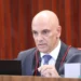 Alexandre de Moraes during a session of Brazil’s Superior Electoral Court, TSE, in Brasília on 14 February 2023.