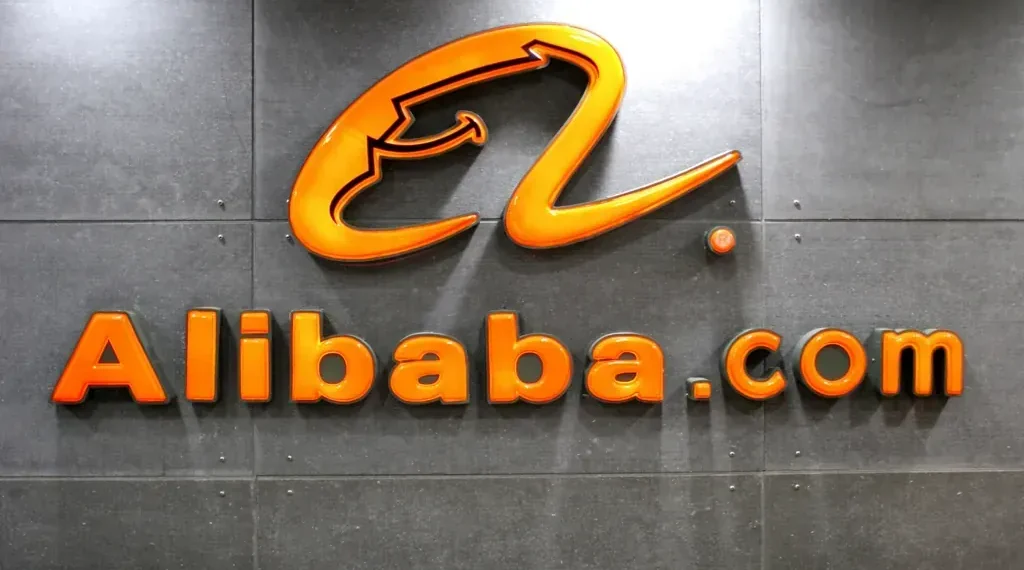 Alibaba Marketplace logo displayed as a company identification graphic, from an image dated October 15, 2021.