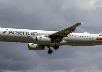 merican Airlines Airbus A321-231 N913US on final approach at Baltimore-Washington International Airport in Maryland on May 8, 2025.