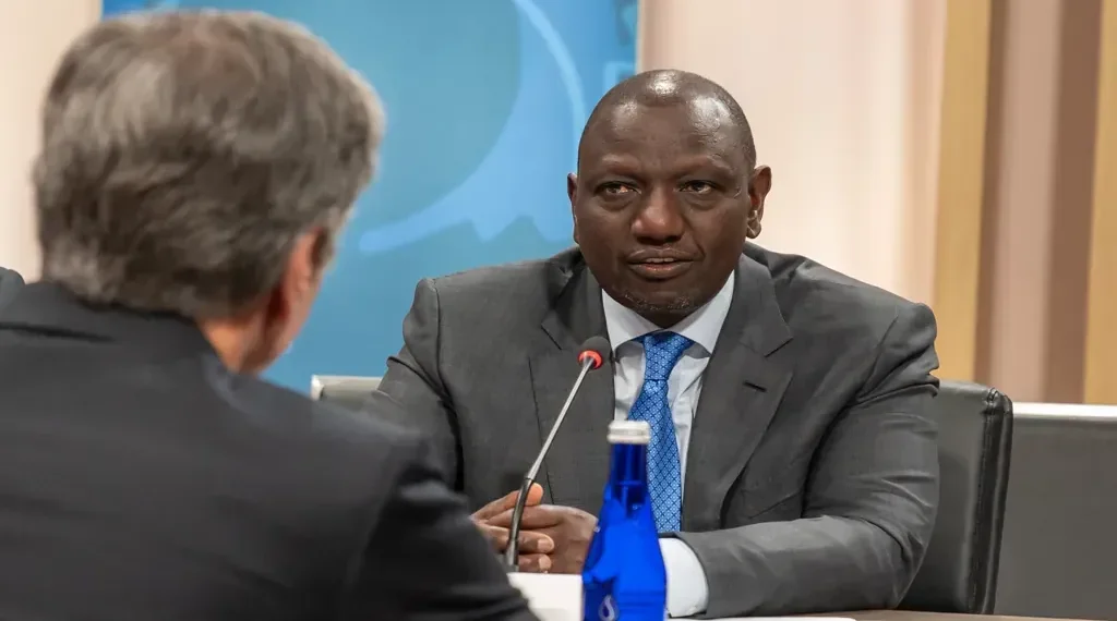 Antony Blinken meets Kenyan President William Ruto during the U.S.-Africa Leaders Summit in Washington, D.C.