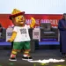 Ayo, the lion mascot of the Dakar 2026 Youth Olympic Games, representing Senegalese youth and the first Olympic event in Africa.