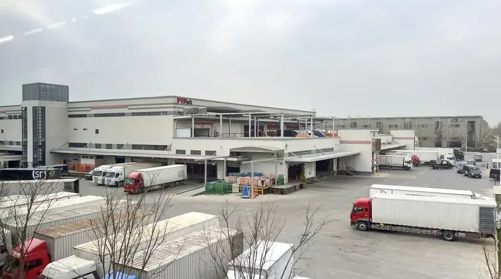 FTI Park in Beijing's Shunyi district, showing an area associated with logistics and transportation infrastructure.