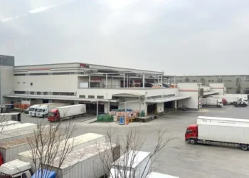 FTI Park in Beijing's Shunyi district, showing an area associated with logistics and transportation infrastructure.