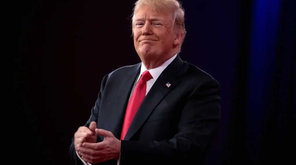 Donald Trump speaks at the Conservative Political Action Conference in National Harbor, Maryland, on February 23, 2018.