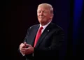 Donald Trump speaks at the Conservative Political Action Conference in National Harbor, Maryland, on February 23, 2018.