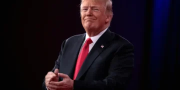 Donald Trump speaks at the Conservative Political Action Conference in National Harbor, Maryland, on February 23, 2018.