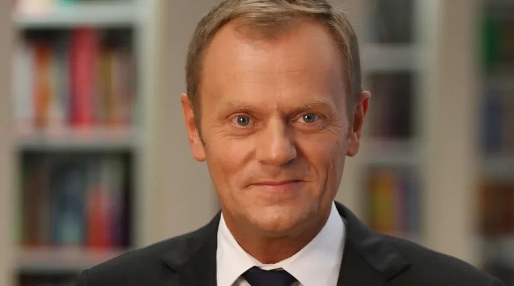 Donald Tusk at WSB University in Toruń, Poland, photographed during a visit on January 1, 2009.