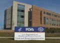 FDA Building 21 stands behind the Food and Drug Administration sign at the agency’s main campus entrance in Silver Spring, Maryland.