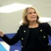 Gloria Steinem speaks with supporters during the Women Together Arizona Summit in Phoenix, Arizona.