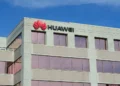 Huawei Canada office building photographed in July 2018, showing the company’s Canadian corporate presence.