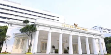 Indonesia’s Foreign Ministry building in Jakarta, headquarters of the country’s diplomatic and international affairs administration.